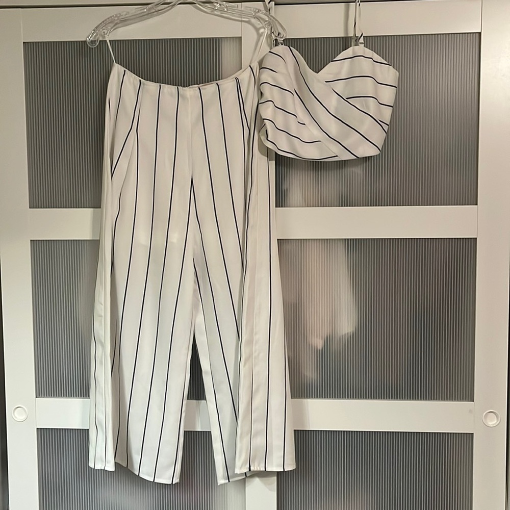 ASOS high waist 2 piece pants set